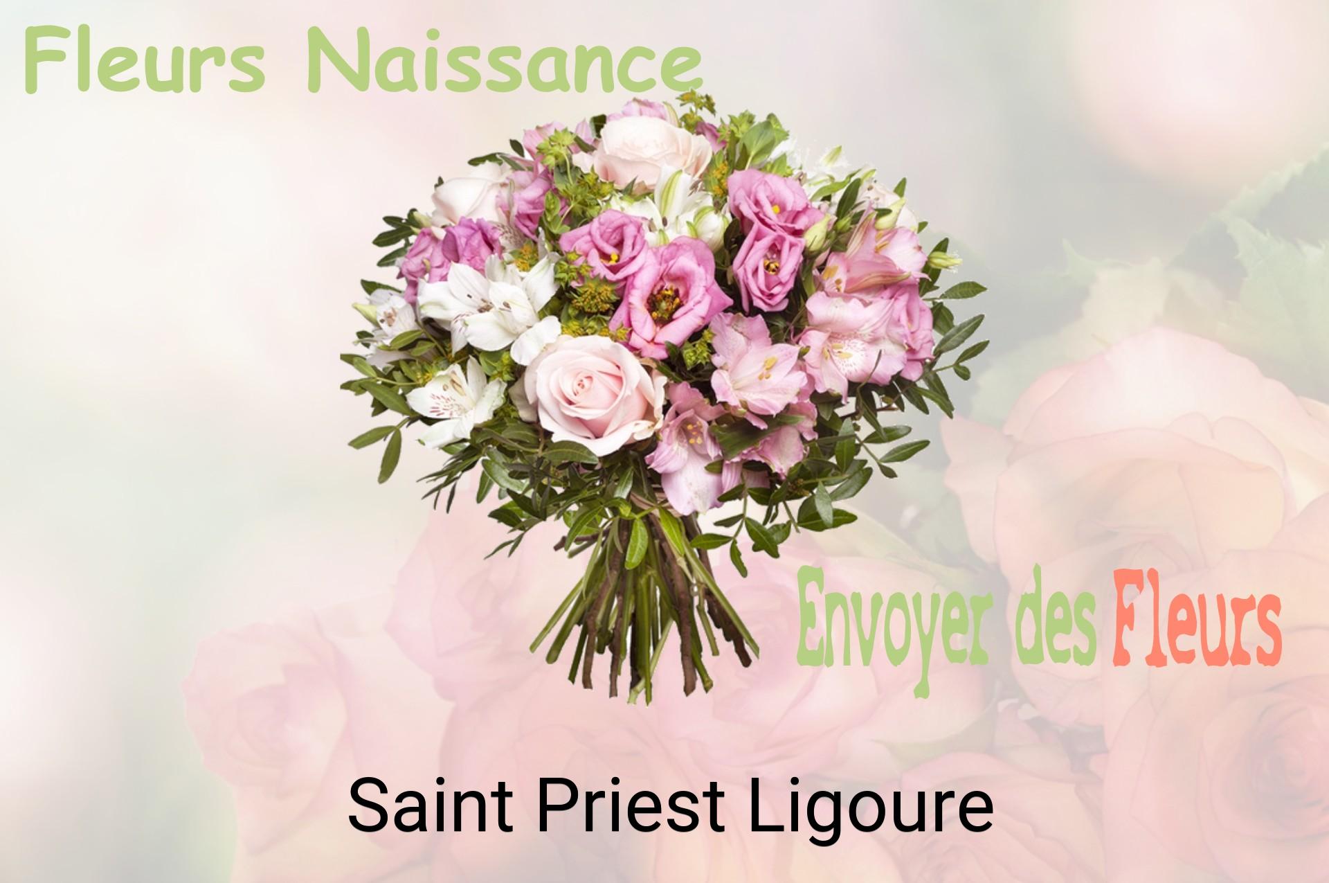 Bouquet de fleurs de naissance livré à Saint-Priest-Ligoure