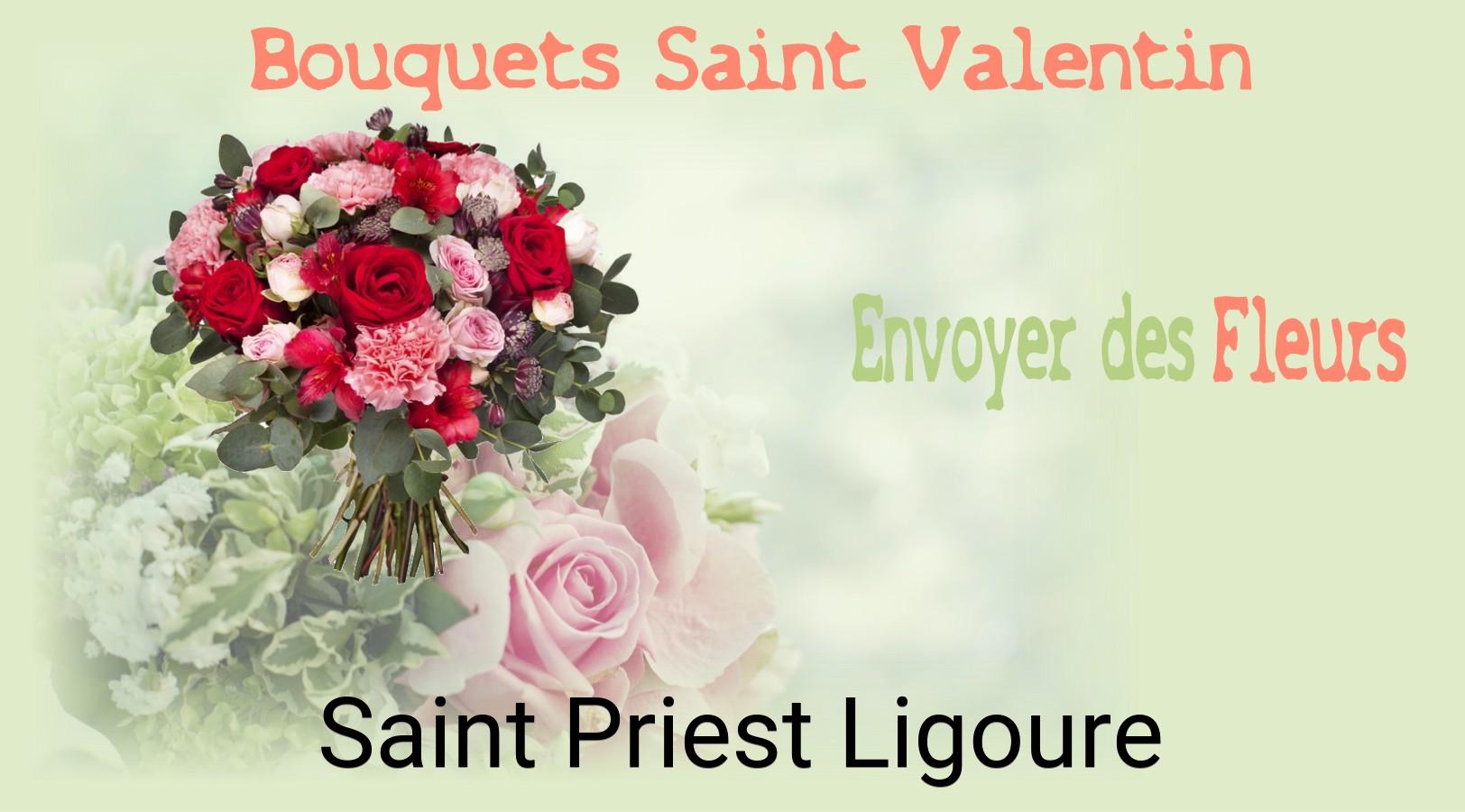Roses de Saint-Valentin livrées à Saint-Priest-Ligoure